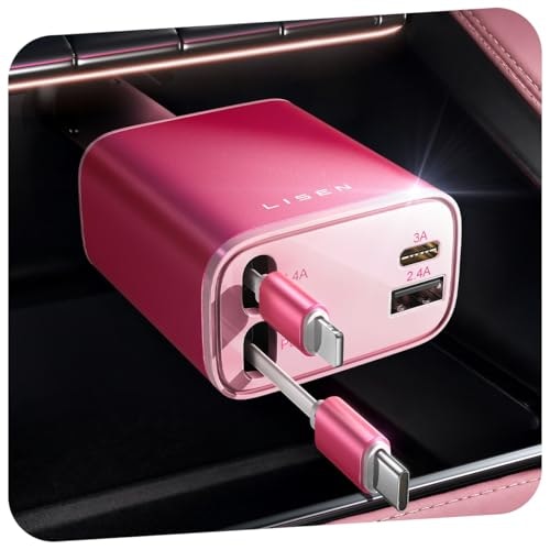 Lisen 84W Retractable USB-C Car Charger: $33.99