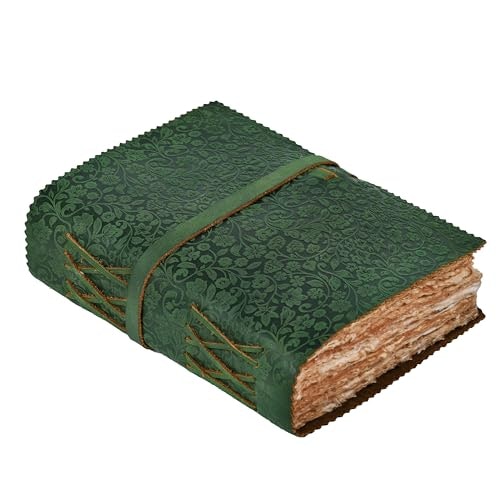 Leather Village Women's 8x6-Inch Floral Embossed Leather Journal: $25.49 Leather Village Women's 8x6-Inch Floral Embossed Leather Journal: $25.49