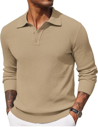 Coofandy Men's Knit Polo Shirt: $27.98 Coofandy Men's Knit Polo Shirt: $27.98