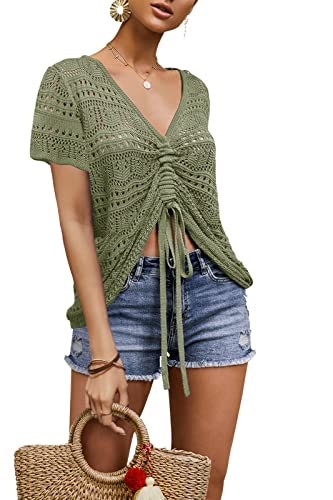 Saodimallsu Women's Boho Off-Shoulder Crochet Crop Top Sweater: $14.97 Saodimallsu Women's Boho Off-Shoulder Crochet Crop Top Sweater: $14.97