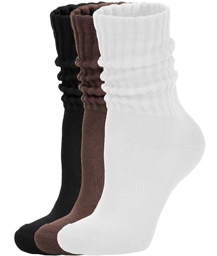 AugRing Women's Cotton Scrunch Crew Socks 3-Pack: $14.93 AugRing Women's Cotton Scrunch Crew Socks 3-Pack: $14.93