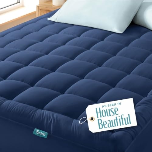 Bare Home Twin XL Cotton Mattress Topper: $42.29