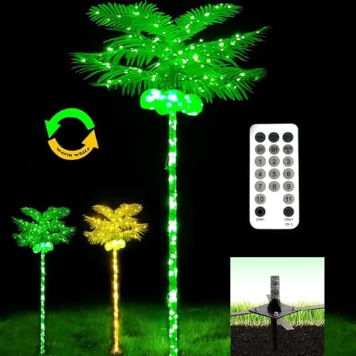 Fairyrain 7.2-Foot Artificial Lighted Palm Tree: $57.55
