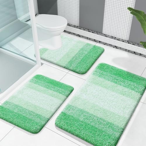 Olanly 3-Piece Microfiber Bathroom Rug Set: $37.98 Olanly 3-Piece Microfiber Bathroom Rug Set: $37.98