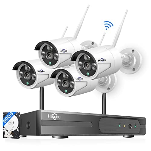 Hiseeu 5MP Wireless Security Camera System 500GB 4-Pack: $152.99 Hiseeu 5MP Wireless Security Camera System 500GB 4-Pack: $152.99