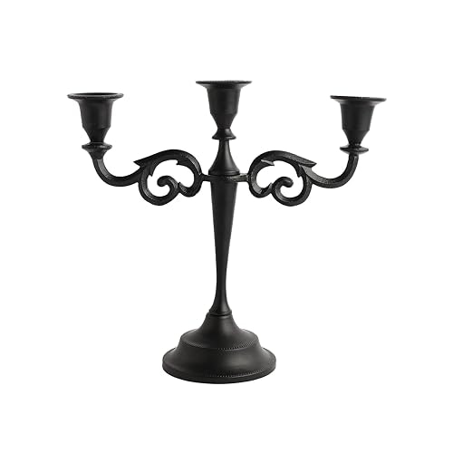 Rely+ 10-Inch 3-Arm Matte Black Candelabra: $16.45