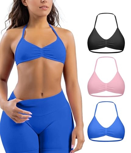 Comper Women's Strappy Seamless Sports Bra 3-Pack: $21.84 Comper Women's Strappy Seamless Sports Bra 3-Pack: $21.84