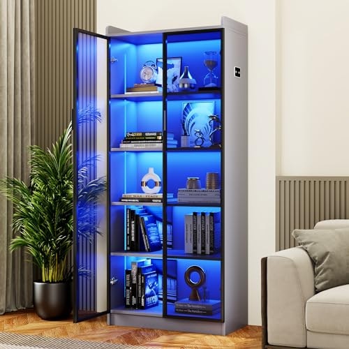 Dystler 65-inch 5-Tier Display Cabinet: $169.99 Dystler 65-inch 5-Tier Display Cabinet: $169.99