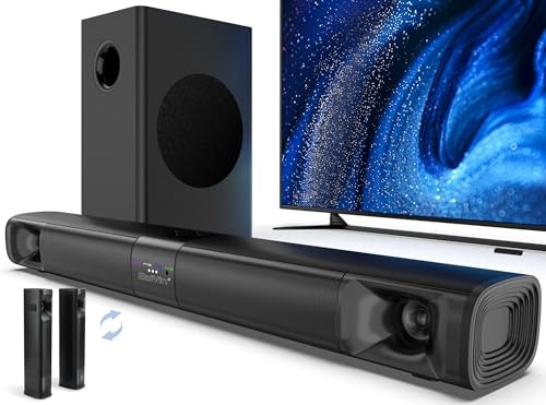 Saiyin 100W Detachable Soundbar and Subwoofer Home Theater System: $69.97