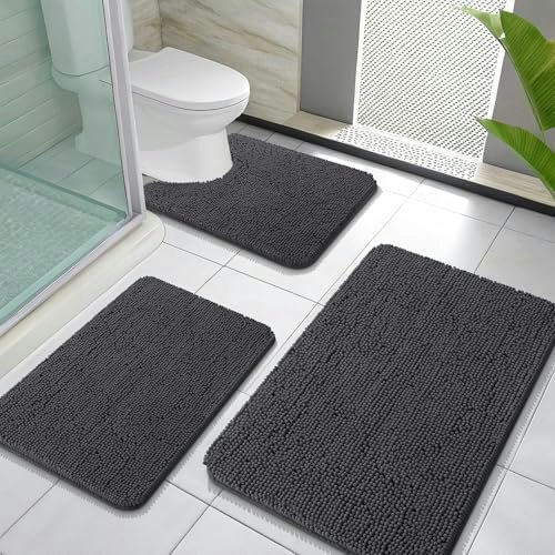 Olanly 3-Piece Bathroom Rug Set: $44.19 Olanly 3-Piece Bathroom Rug Set: $44.19