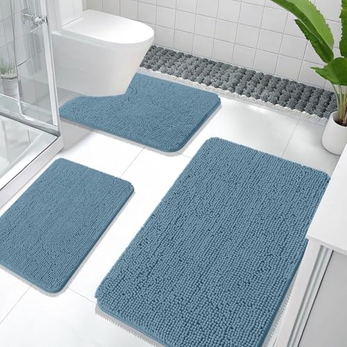 Olanly 3-Piece Bathroom Rug Set: $46.54 Olanly 3-Piece Bathroom Rug Set: $46.54