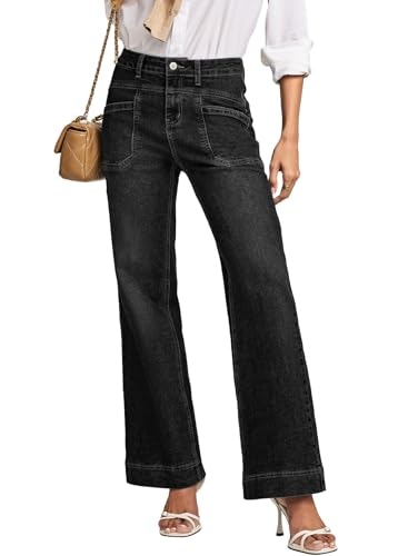 Evaless High Waisted Straight Wide Leg Denim Jeans: $33.98 Evaless High Waisted Straight Wide Leg Denim Jeans: $33.98