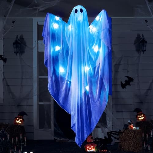 Joyin 47-Inch Light-Up Hanging Ghost Halloween Decoration: $15.29 Joyin 47-Inch Light-Up Hanging Ghost Halloween Decoration: $15.29