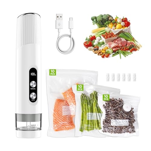 Compact Cordless Handheld Vacuum Sealer with 30 Reusable Bags: $33.99 Compact Cordless Handheld Vacuum Sealer with 30 Reusable Bags: $33.99