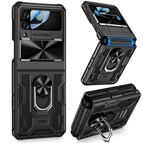 Vego Samsung Galaxy Z Flip 4 Case with Lens Cover and Stand: $16.99