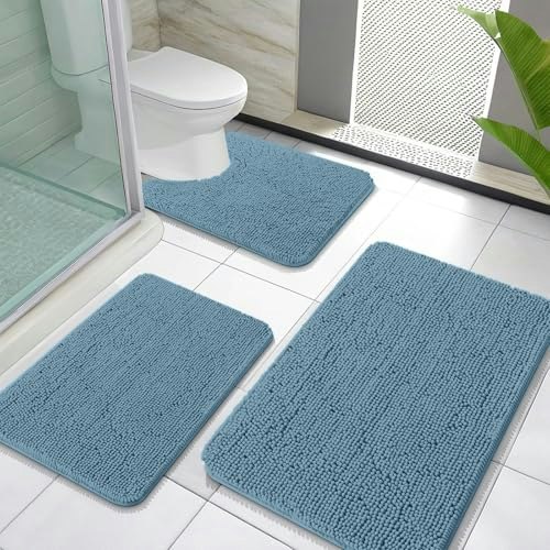 Olanly 3-Piece Bathroom Rug Set: $46.74 Olanly 3-Piece Bathroom Rug Set: $46.74