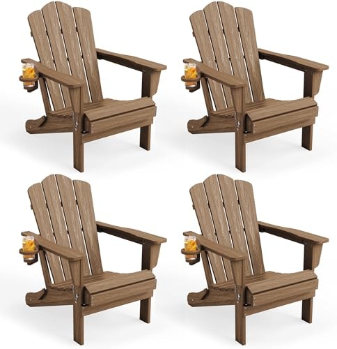Kingyes Folding Adirondack Chair 4-Pack: $329.79 Kingyes Folding Adirondack Chair 4-Pack: $329.79