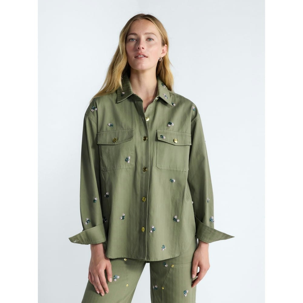 Free Assembly Women's Embellished Cotton Long-Sleeve Utility Shirt: $26.17 Free Assembly Women's Embellished Cotton Long-Sleeve Utility Shirt: $26.17