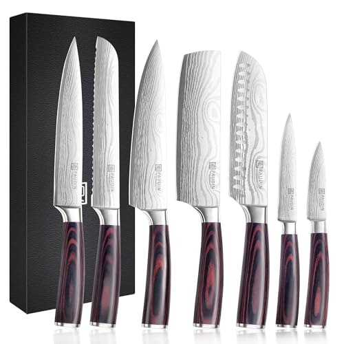 Paudin 7-Piece Chef Knife Set: $119.65