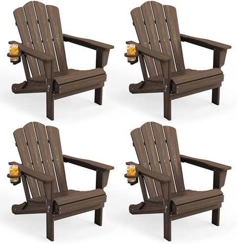 Kingyes Folding Adirondack Chair 4-Pack: $329.79 Kingyes Folding Adirondack Chair 4-Pack: $329.79