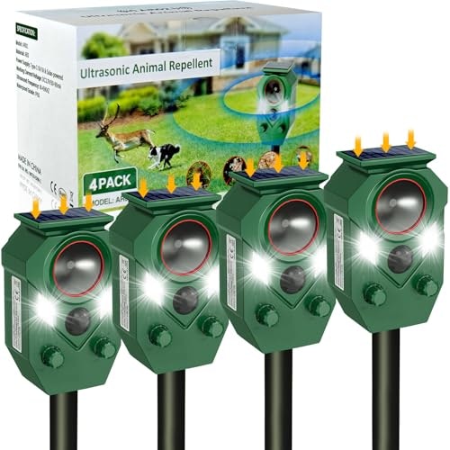 Solar Ultrasonic Animal Repellent 4-Pack: $59.49 Solar Ultrasonic Animal Repellent 4-Pack: $59.49