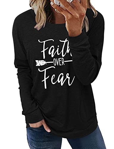 Onlypuff Faith Over Fear Graphic Long-Sleeve Tunic: $18.99 Onlypuff Faith Over Fear Graphic Long-Sleeve Tunic: $18.99