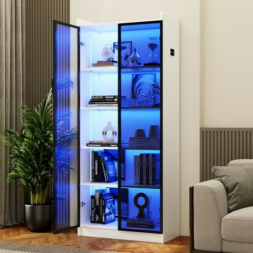 Dystler 65-inch 5-Tier Display Cabinet: $179.99 Dystler 65-inch 5-Tier Display Cabinet: $179.99