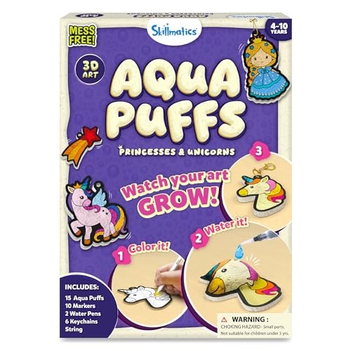 Skillmatics Aqua Puffs Unicorns Paint by Number Art Kit: $18.97 Skillmatics Aqua Puffs Unicorns Paint by Number Art Kit: $18.97