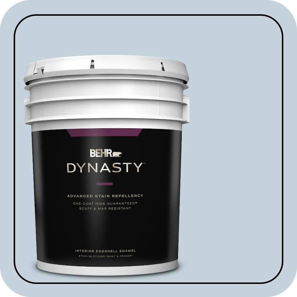 Behr 5-Gallon Velvet Sky Eggshell Interior Paint and Primer: $303 Behr 5-Gallon Velvet Sky Eggshell Interior Paint and Primer: $303