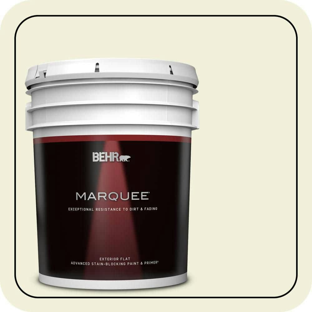 Behr Premium Plus 5-Gallon #410C-1 June Vision Flat Exterior Paint and Primer: $315 Behr Premium Plus 5-Gallon #410C-1 June Vision Flat Exterior Paint and Primer: $315