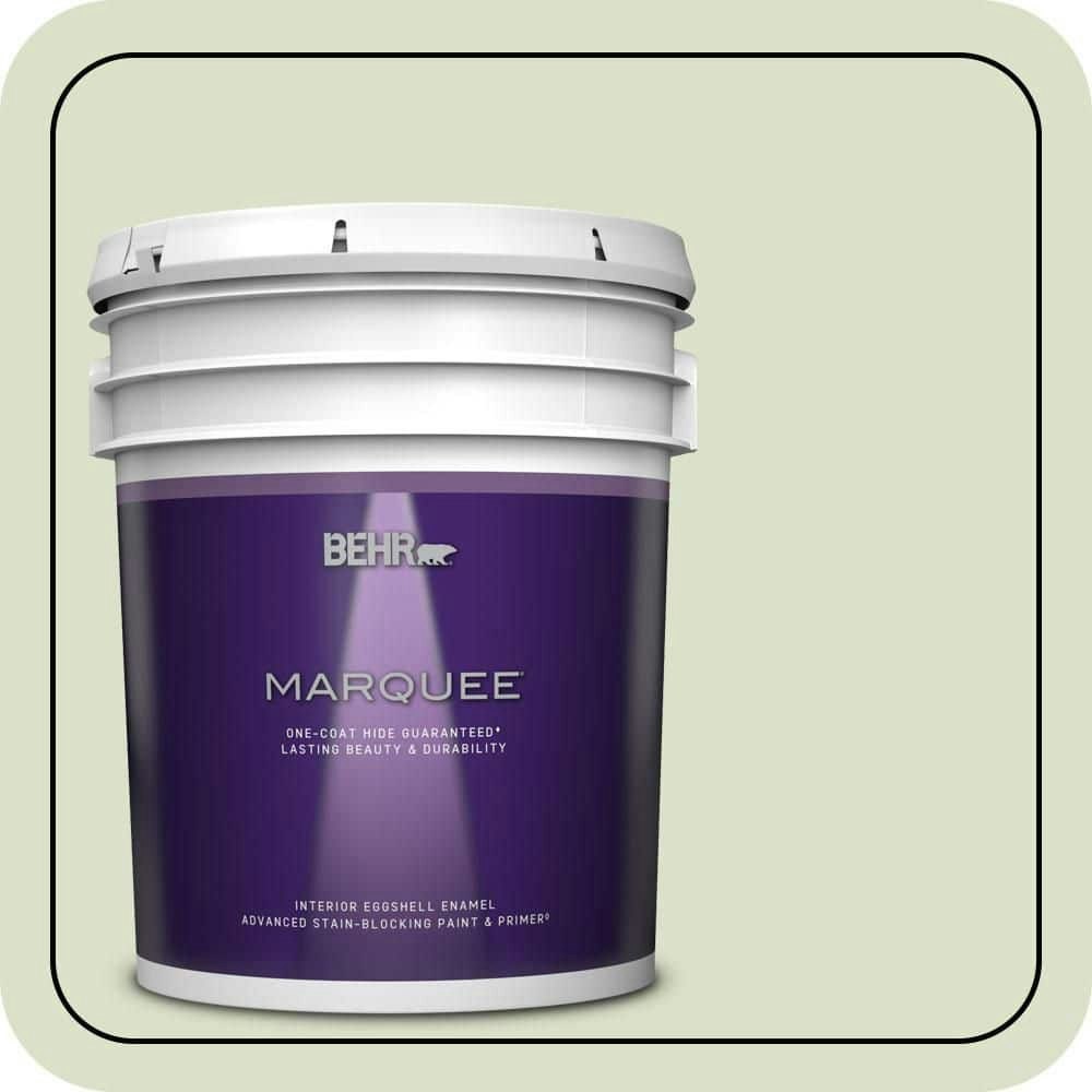 Behr 5-Gallon Palm Breeze Eggshell Interior Paint and Primer: $273 Behr 5-Gallon Palm Breeze Eggshell Interior Paint and Primer: $273