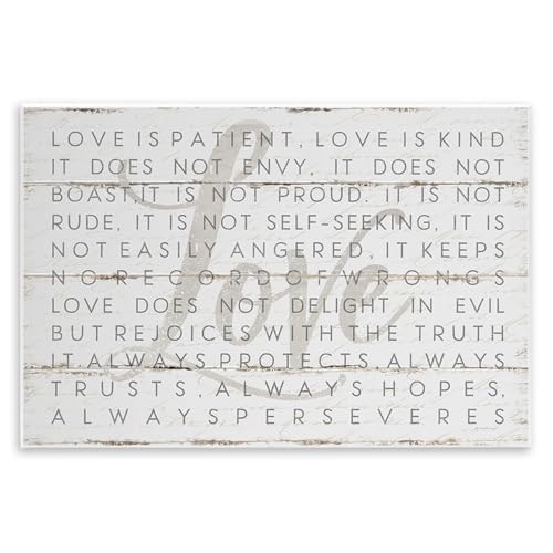 Love Is Patient Planked Wall Plaque Art: $18.58 Love Is Patient Planked Wall Plaque Art: $18.58