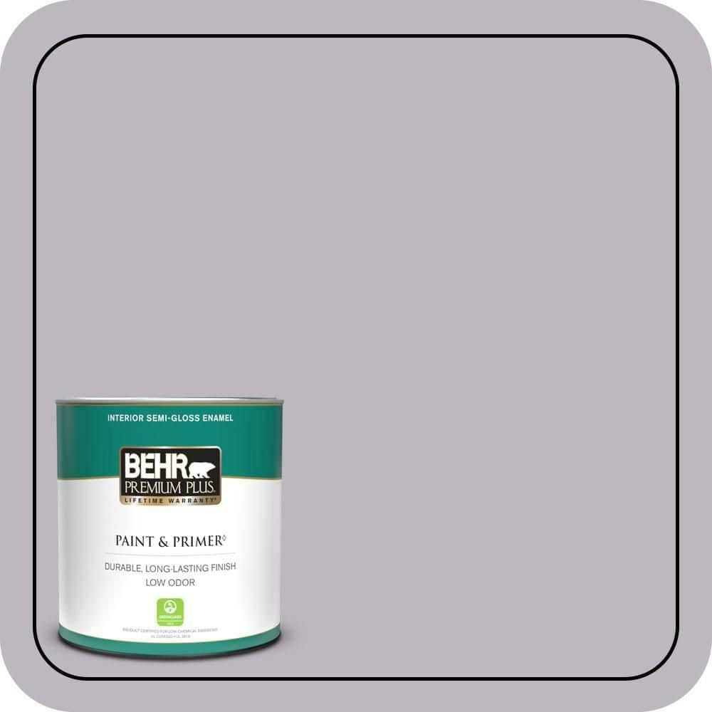 Behr Premium Plus Aster Semi-Gloss Interior Paint and Primer 1-Quart Can: $20.48 Behr Premium Plus Aster Semi-Gloss Interior Paint and Primer 1-Quart Can: $20.48
