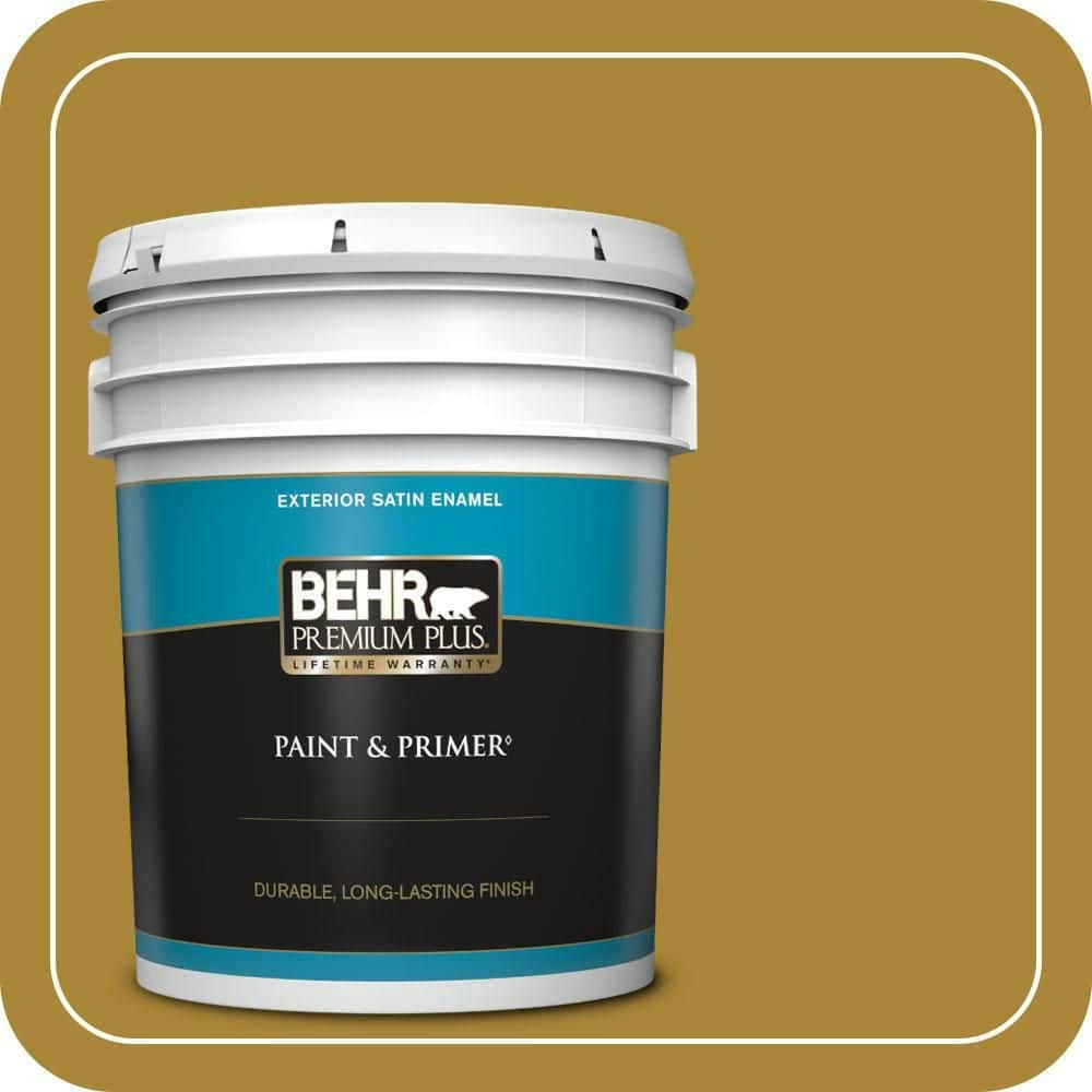 Behr Garden Sprout Satin Enamel Exterior Paint and Primer 5-Gallon: $225