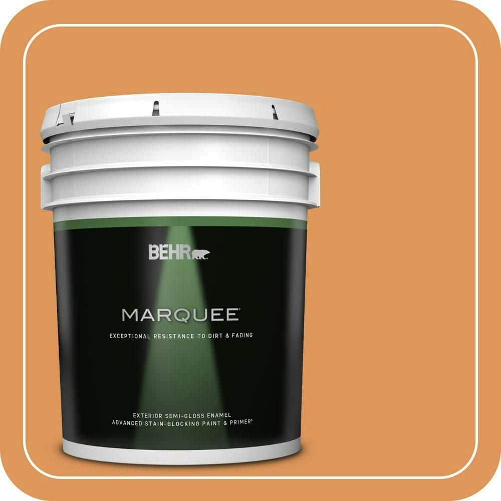 Amiable Orange 5-Gallon Semi-Gloss Exterior Enamel Paint and Primer: $335
