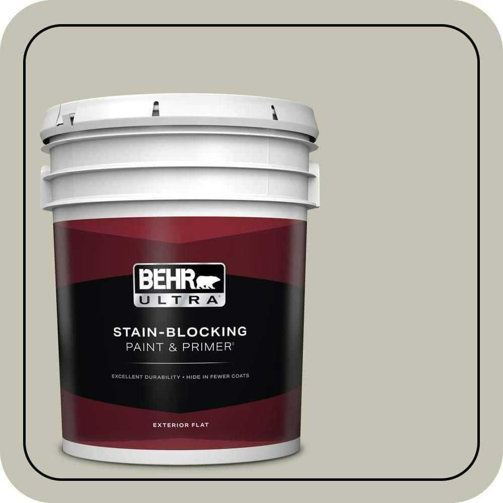 Comforting Gray Flat Exterior Paint and Primer 5-Gallon: $273 Comforting Gray Flat Exterior Paint and Primer 5-Gallon: $273
