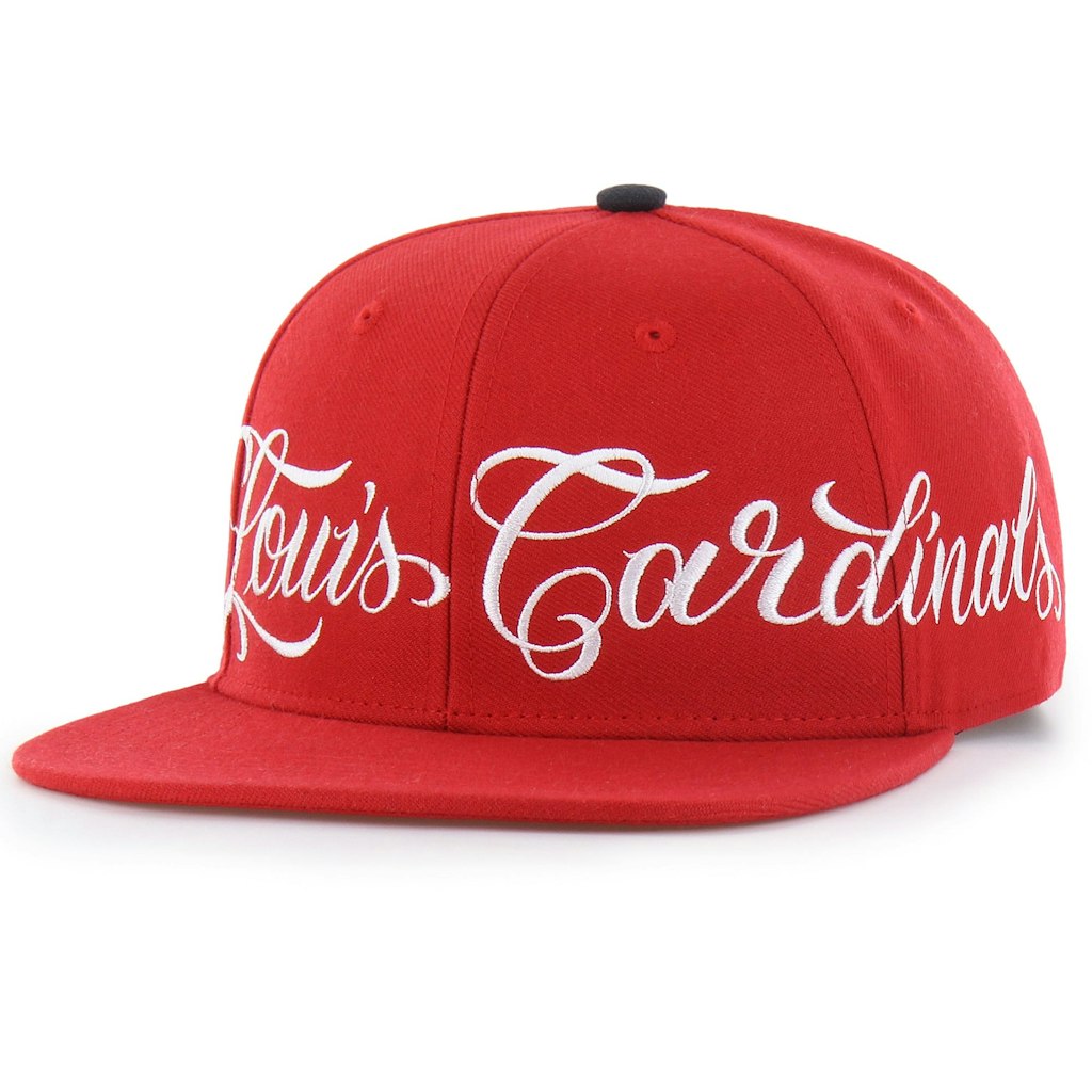 Mister Cartoon x '47 St. Louis Cardinals Wrap Script Snapback Hat: $50 Mister Cartoon x '47 St. Louis Cardinals Wrap Script Snapback Hat: $50