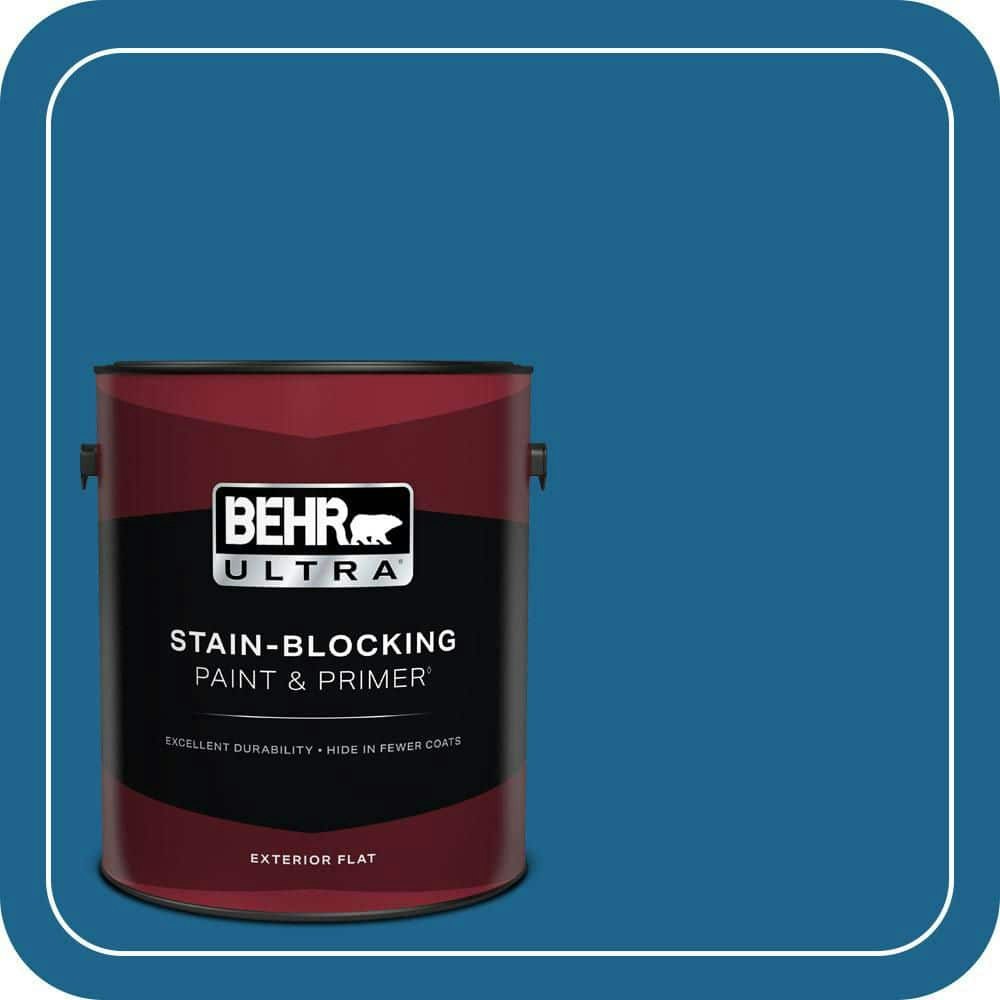 Behr Traditional Blue Flat Exterior Paint and Primer 1-Gallon: $57.98 Behr Traditional Blue Flat Exterior Paint and Primer 1-Gallon: $57.98