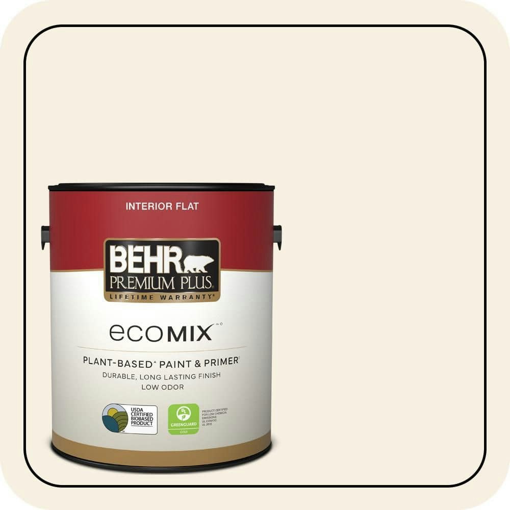 Chenille White Flat EcoMix Plant-Based Interior Paint & Primer 1-Gallon: $38.98 Chenille White Flat EcoMix Plant-Based Interior Paint & Primer 1-Gallon: $38.98