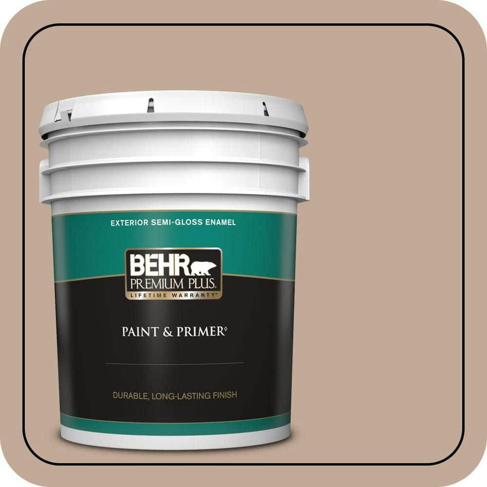 Behr Premium Plus 5-Gallon Adobe Straw Semi-Gloss Exterior Paint and Primer: $235 Behr Premium Plus 5-Gallon Adobe Straw Semi-Gloss Exterior Paint and Primer: $235
