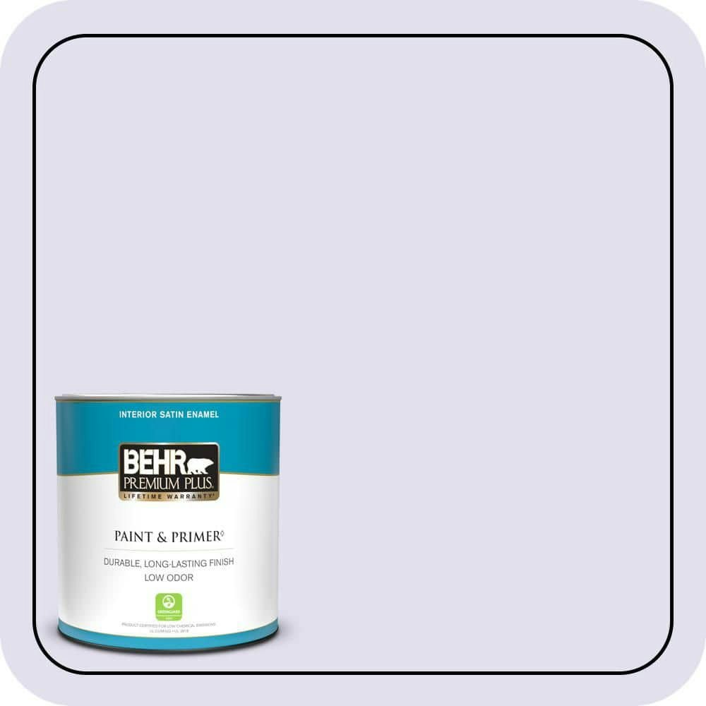 Behr Premium Satin Enamel Interior Paint and Primer 1-Quart: $19.48 Behr Premium Satin Enamel Interior Paint and Primer 1-Quart: $19.48