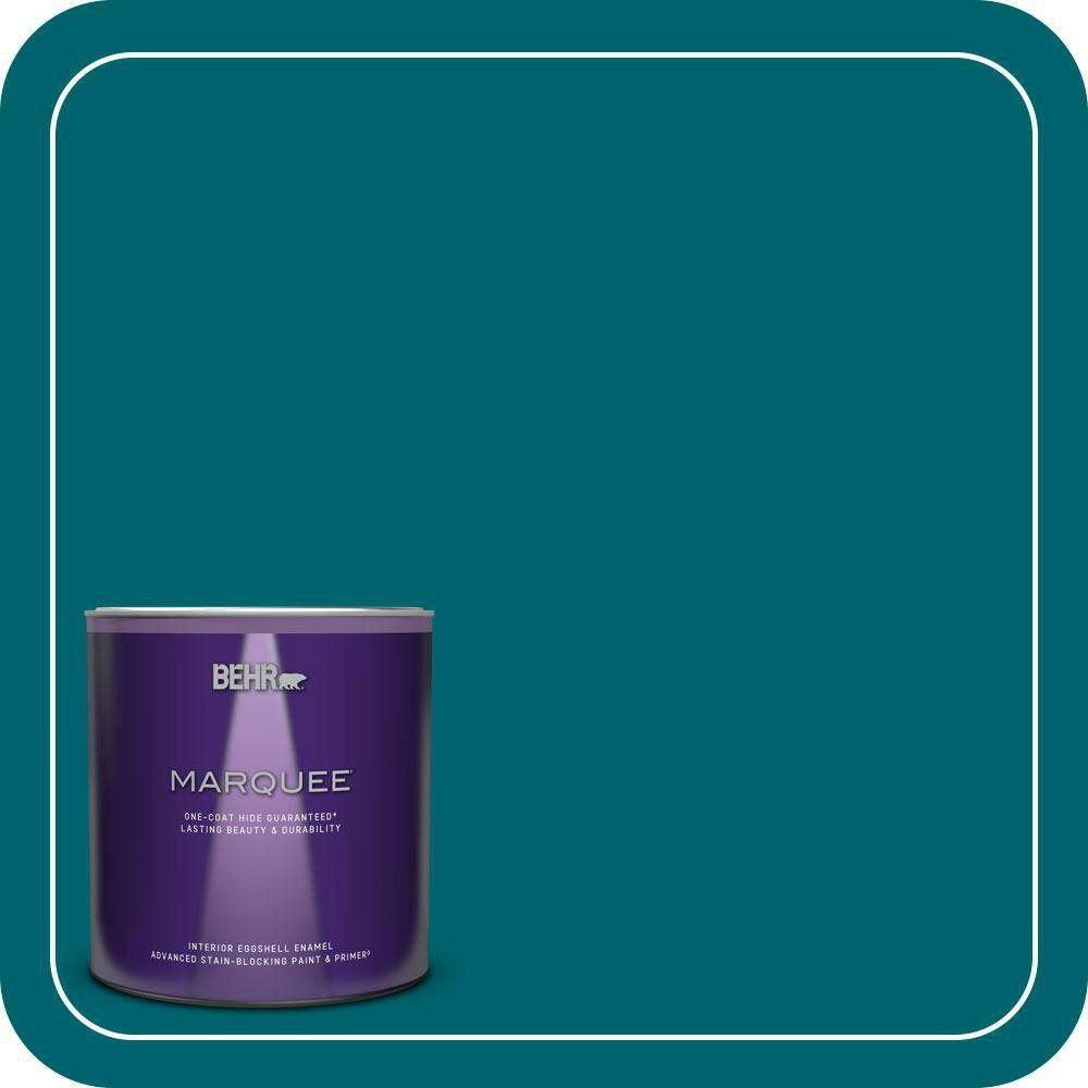 Behr Premium Plus Peacock Tail Eggshell Interior Paint and Primer 1-Quart Can: $27.98 Behr Premium Plus Peacock Tail Eggshell Interior Paint and Primer 1-Quart Can: $27.98