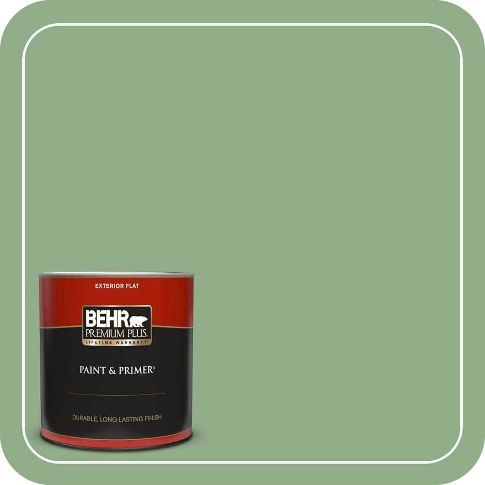 Flora Green 1-Quart Flat Exterior Paint and Primer: $23.98 Flora Green 1-Quart Flat Exterior Paint and Primer: $23.98