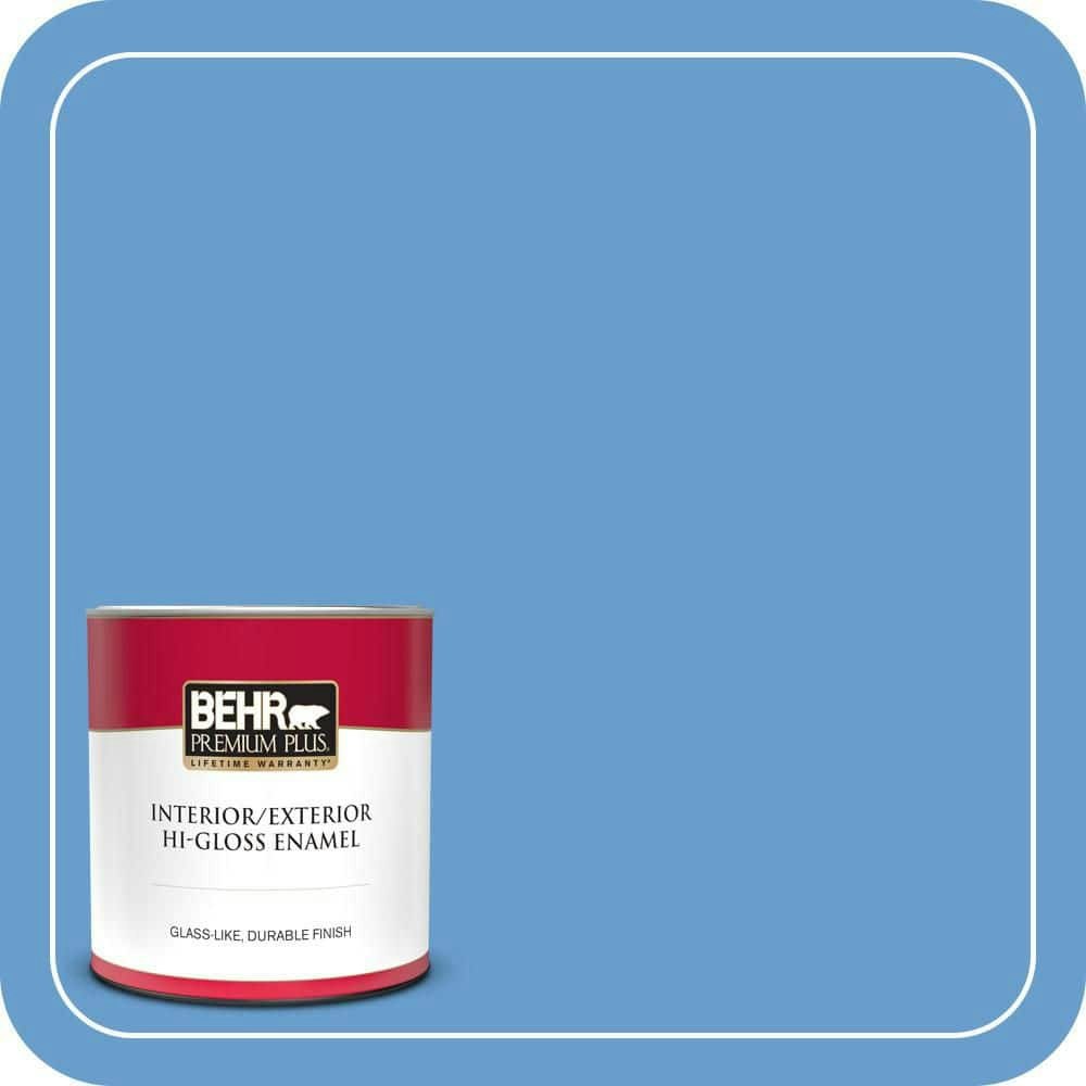 Behr Hi-Gloss Enamel Interior/Exterior Paint & Primer 1-Quart: $21.48 Behr Hi-Gloss Enamel Interior/Exterior Paint & Primer 1-Quart: $21.48