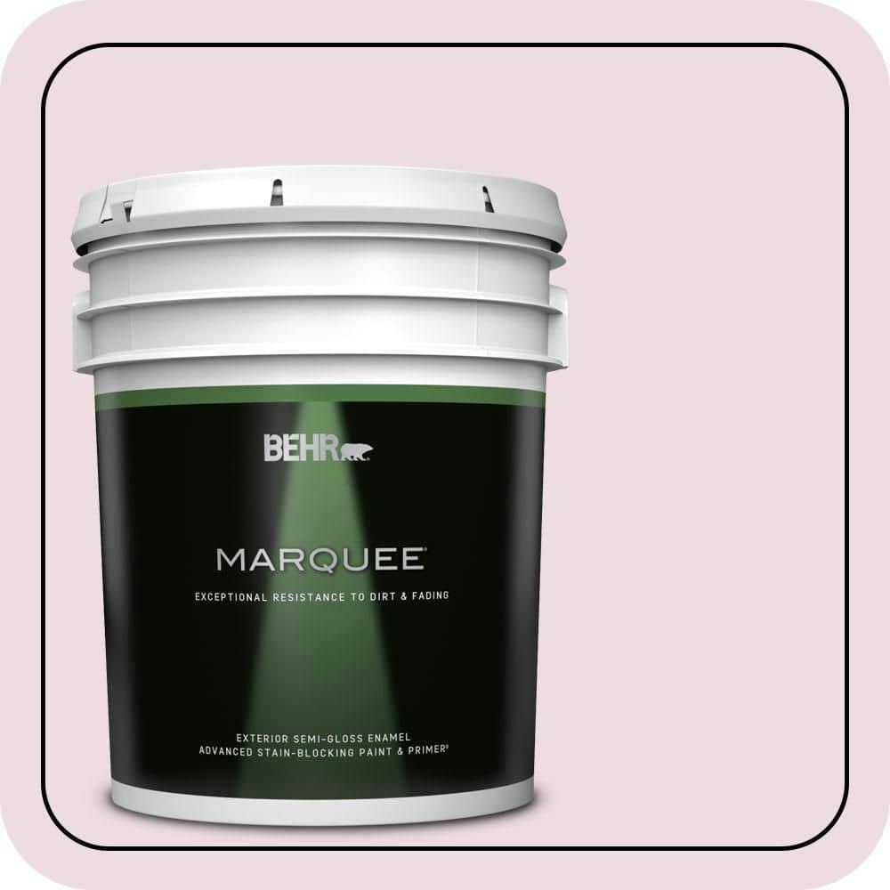 Behr 5-Gallon Pink Posies Semi-Gloss Exterior Paint and Primer: $335 Behr 5-Gallon Pink Posies Semi-Gloss Exterior Paint and Primer: $335