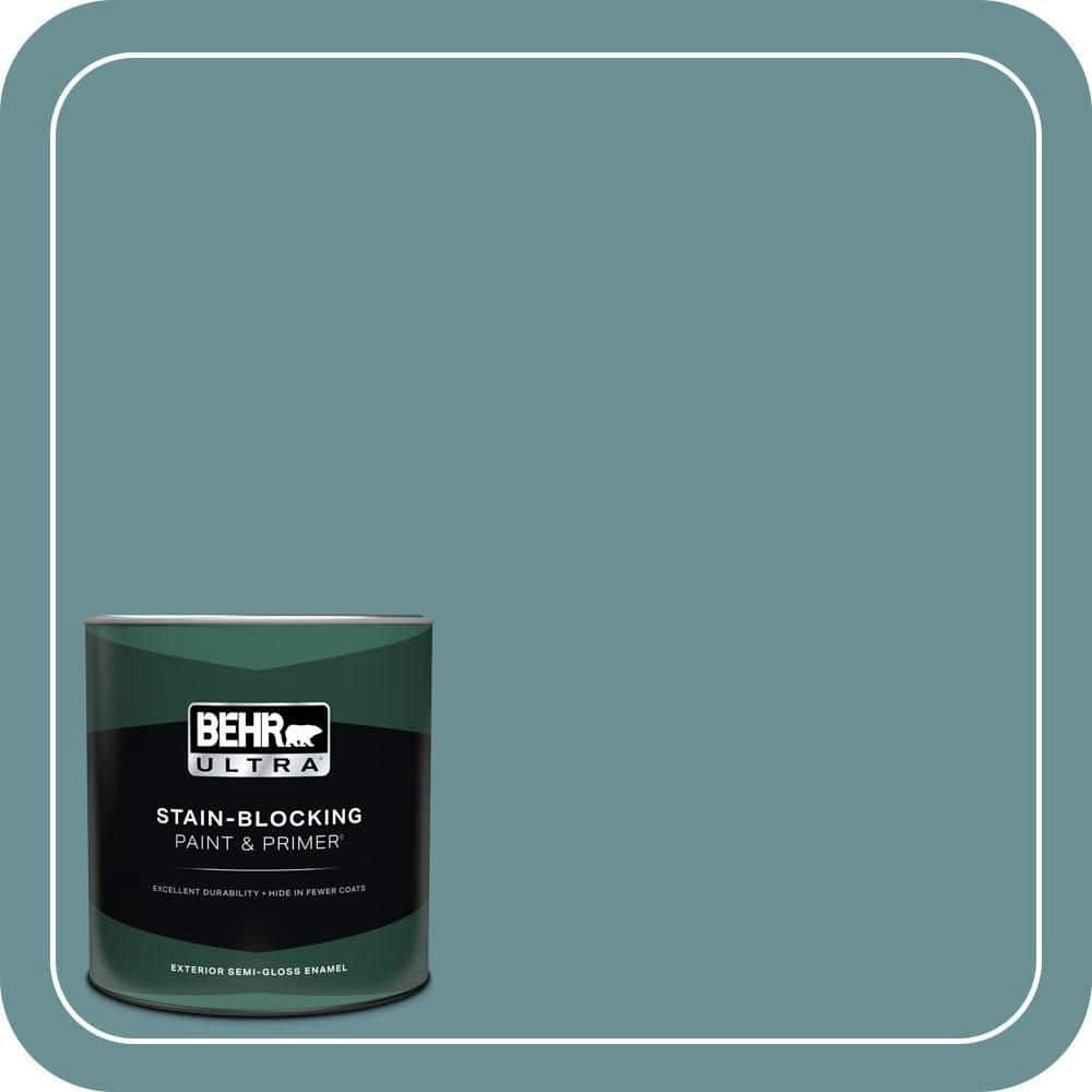 Behr Bayside Semi-Gloss Enamel Exterior Paint and Primer 1-Quart: $30.98 Behr Bayside Semi-Gloss Enamel Exterior Paint and Primer 1-Quart: $30.98