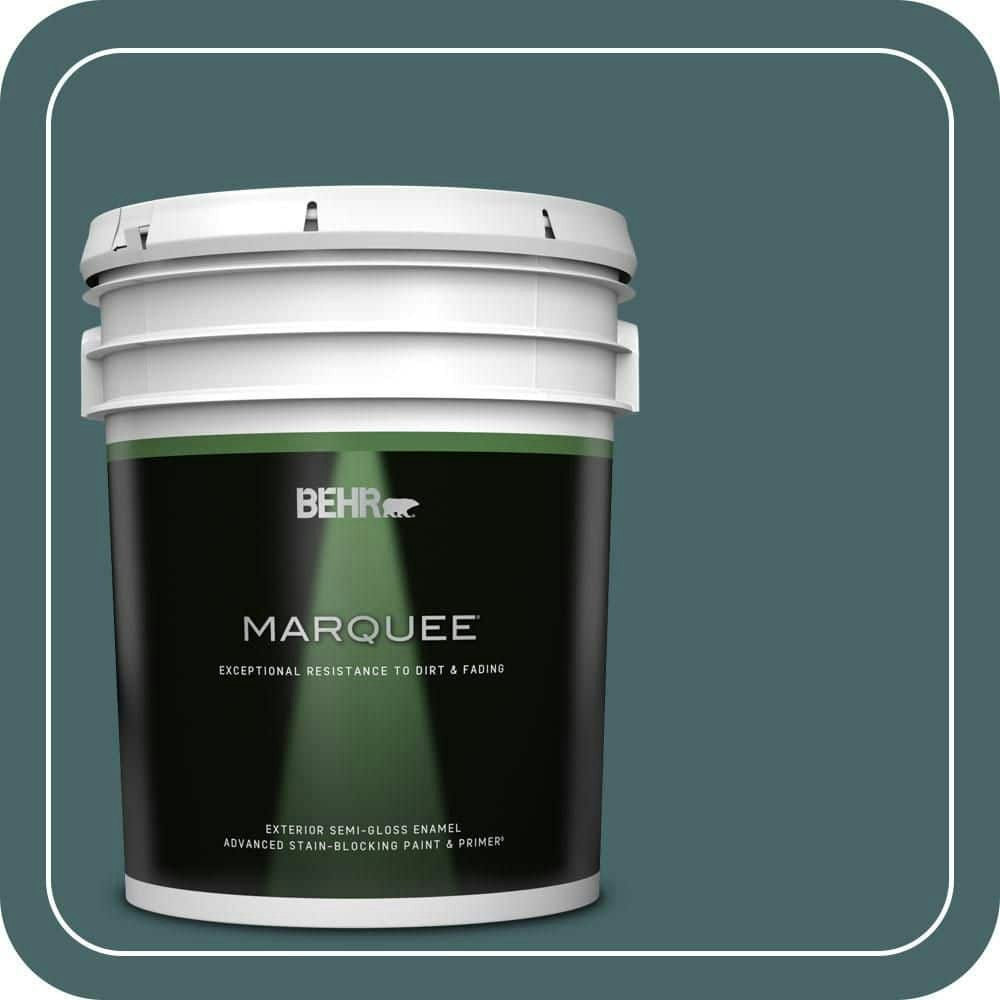 Behr Marquee Walk Me Home Semi-Gloss Exterior Paint & Primer 5-Gallon: $335