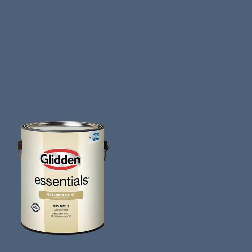 PPG Blue Fjord 1-Gallon Satin Exterior Paint: $30.98