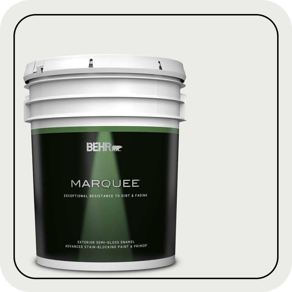 Behr Silver Chalice 5-Gallon Exterior Semi-Gloss Enamel Paint & Primer: $335