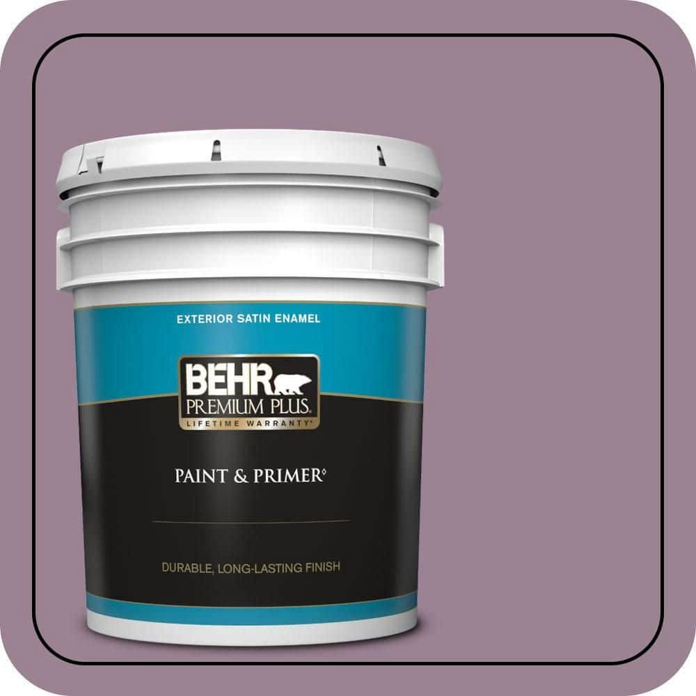 Behr Garden Plum Satin Exterior Paint and Primer 5-Gallon: $225 Behr Garden Plum Satin Exterior Paint and Primer 5-Gallon: $225
